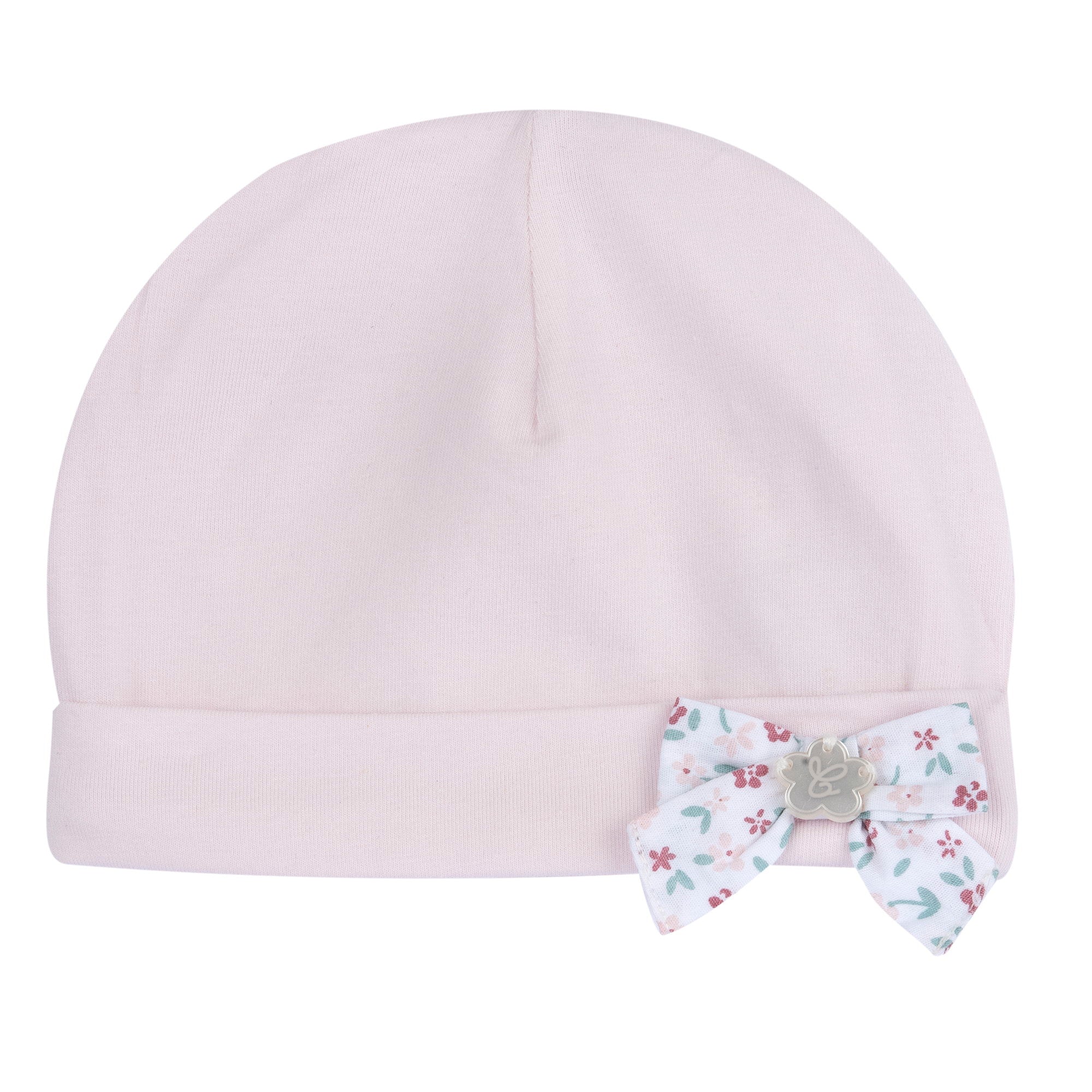 Cappelino rosa con fiocco