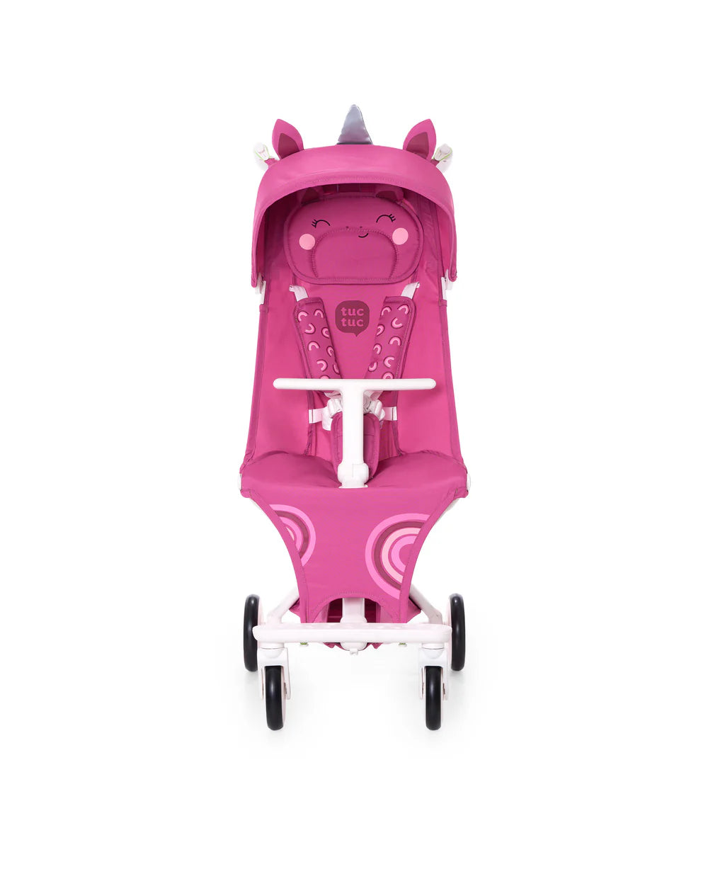Passeggino leggero pieghevole con design unicorno rosa 6m+