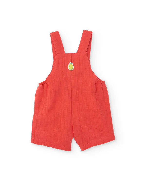 Completo in maglia per neonato con tasca frontale a forma di frutta
