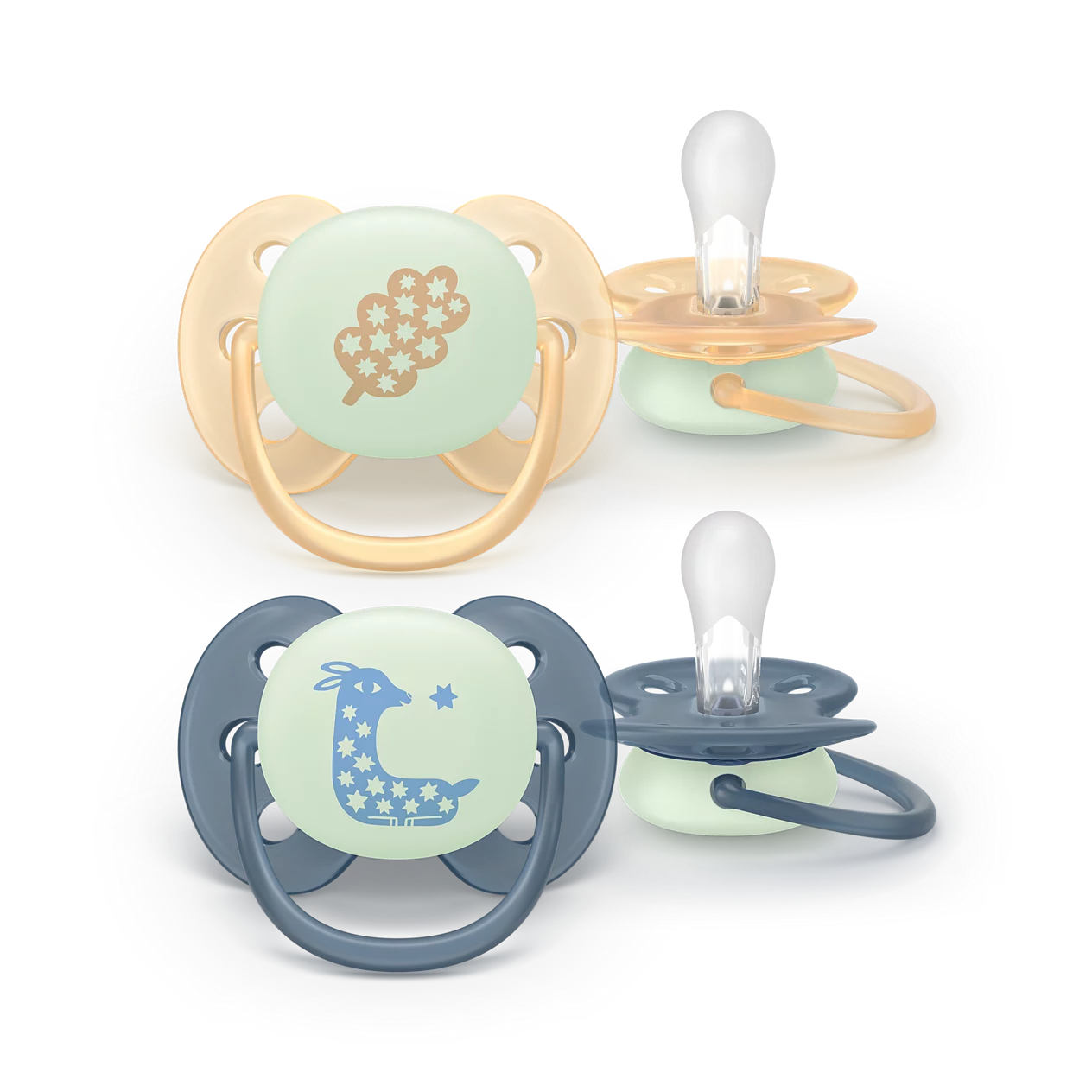 Philips Avent Pacifier ultra soft Nighttime 6-18m