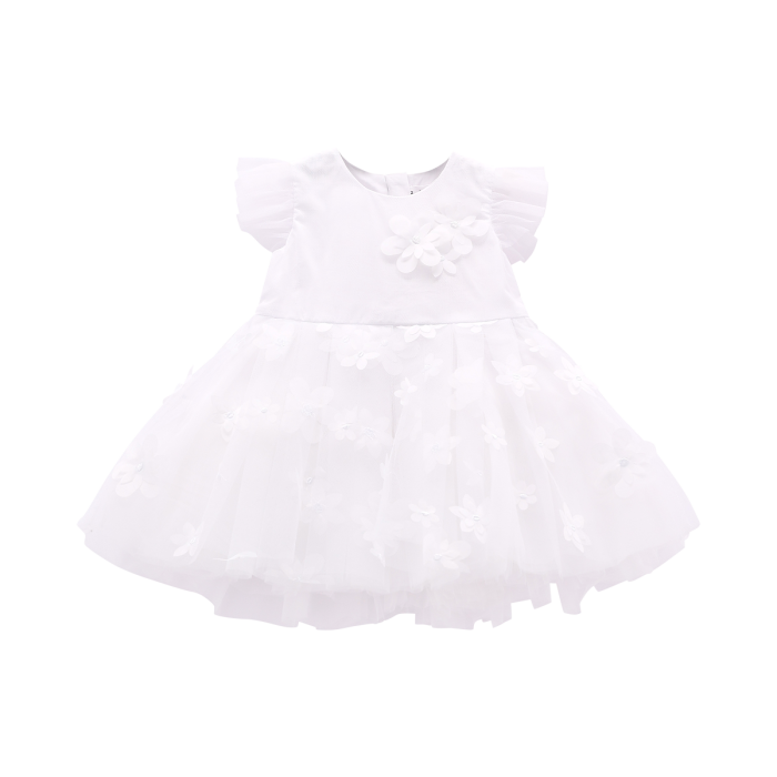 Abito in tulle ricamato