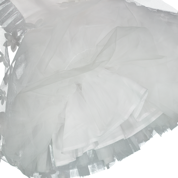 Abito in tulle ricamato