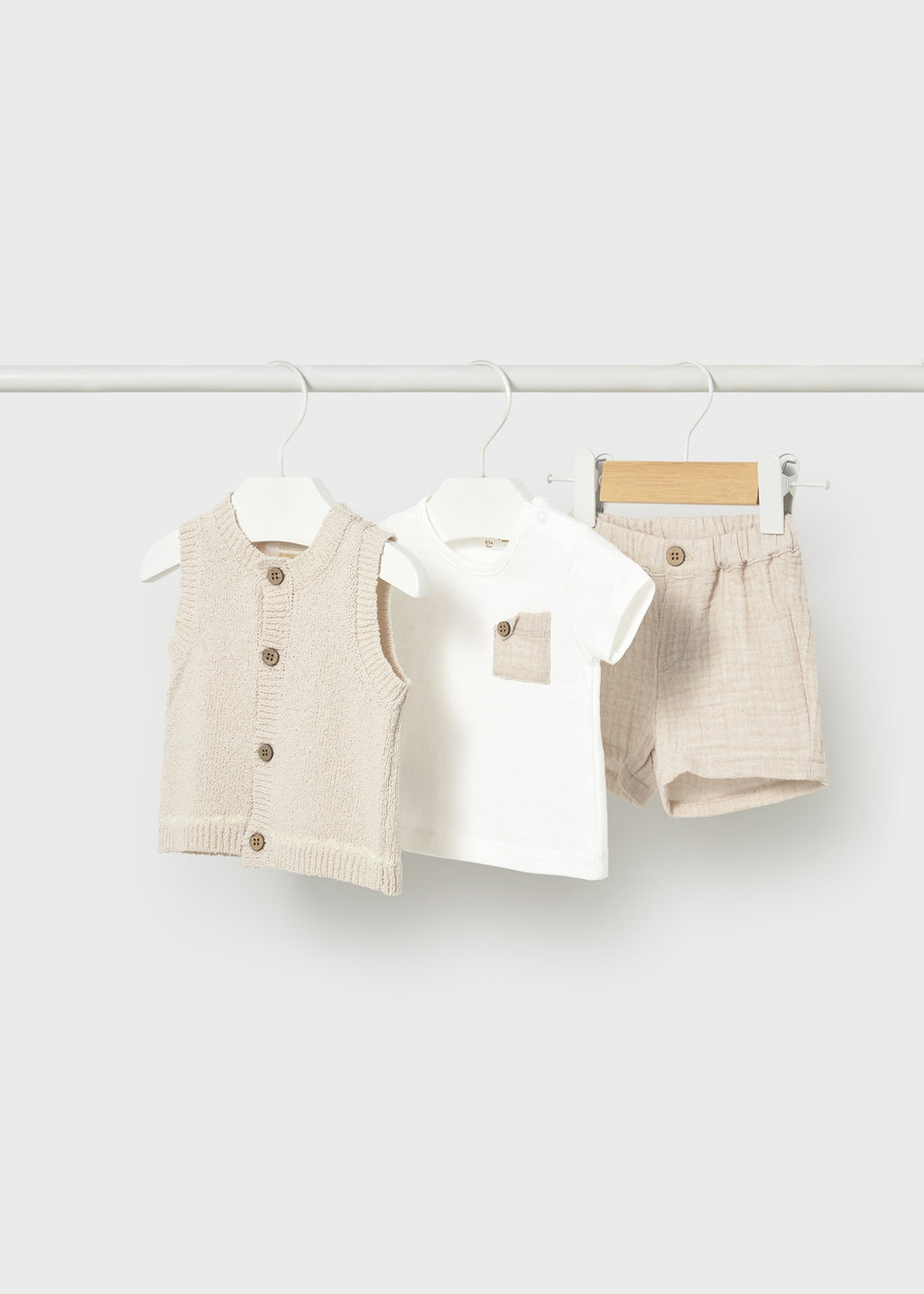 Completo pantalone corto gilet