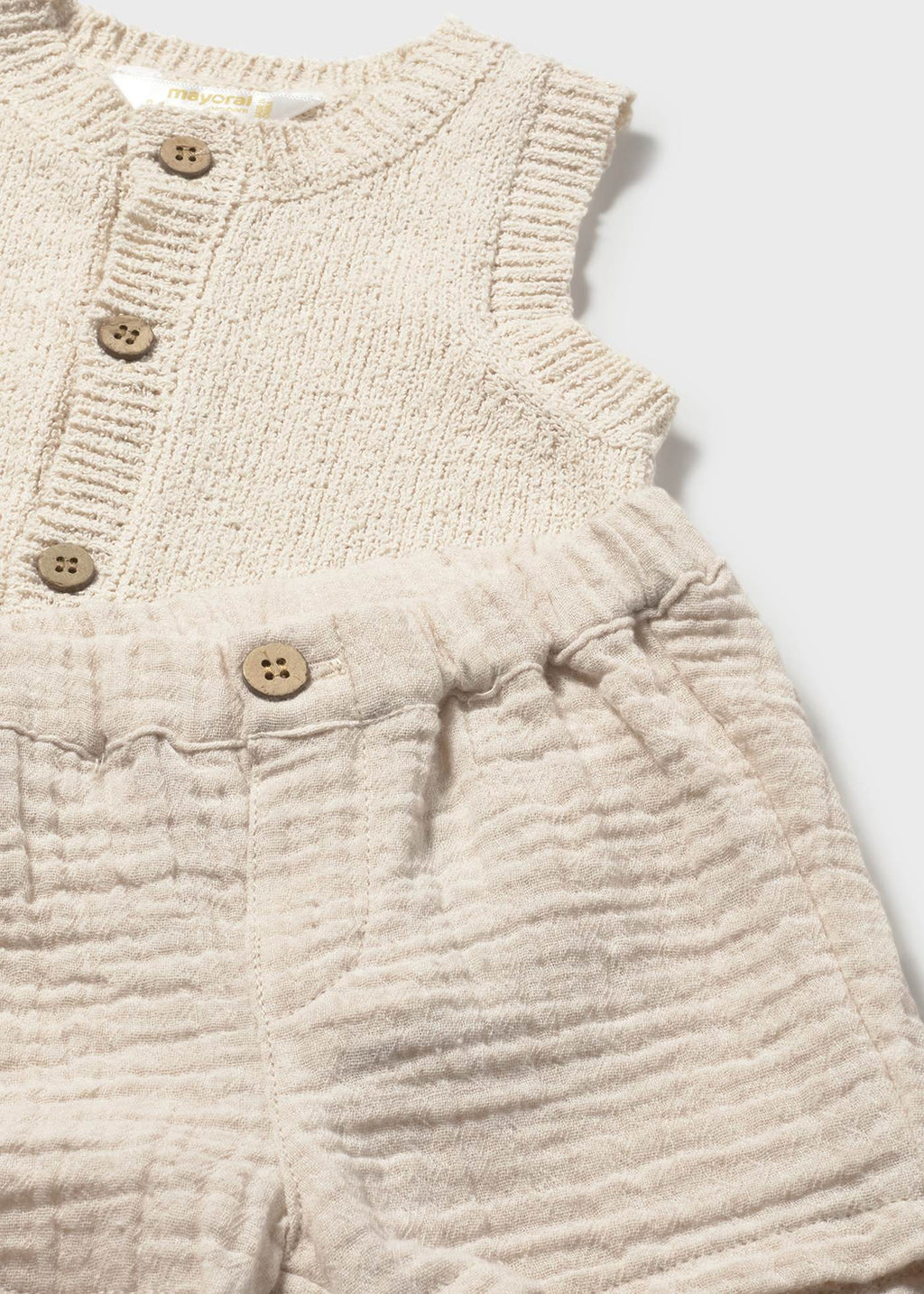 Completo pantalone corto gilet