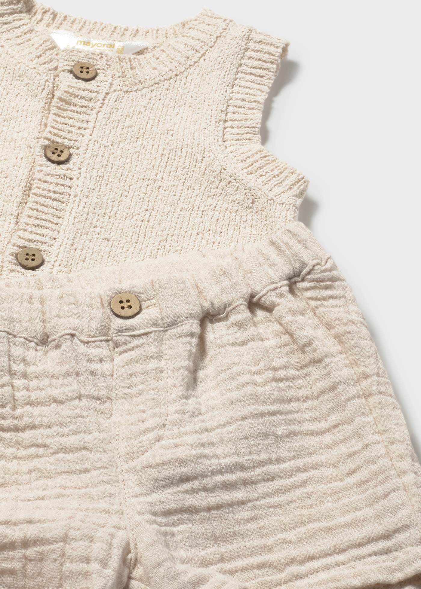Completo pantalone corto gilet