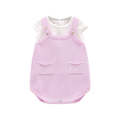 Completo salopette e t-shirt per neonata