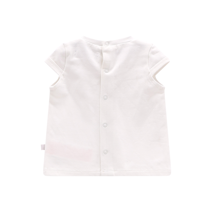 Completo salopette e t-shirt per neonata