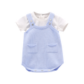 Completo salopette e t-shirt per neonato