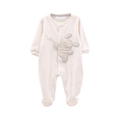 Tutina unisex con piede in ciniglia soft
