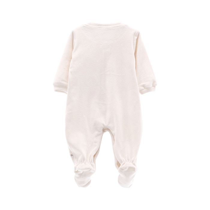 Tutina unisex con piede in ciniglia soft