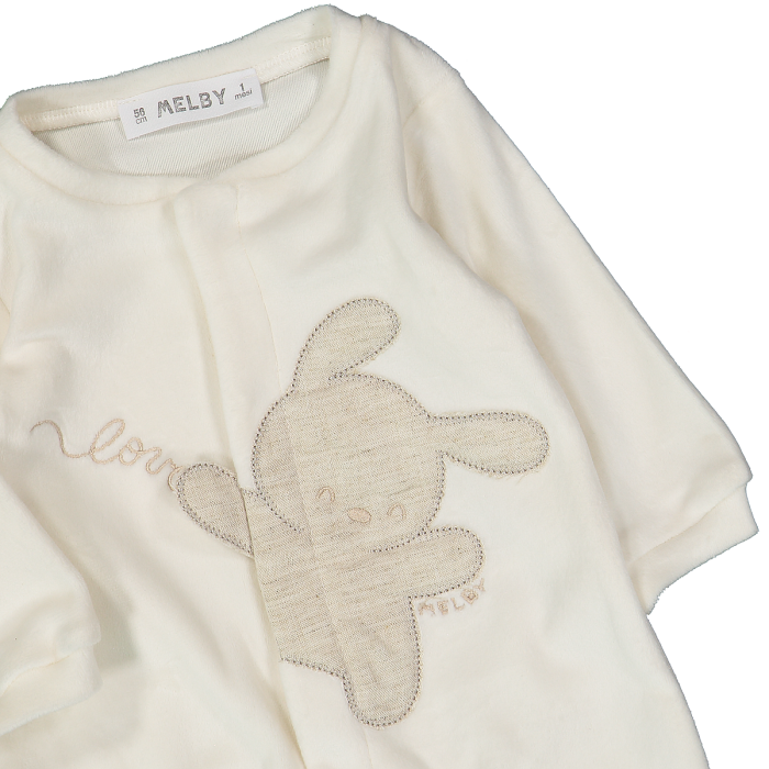 Tutina unisex con piede in ciniglia soft
