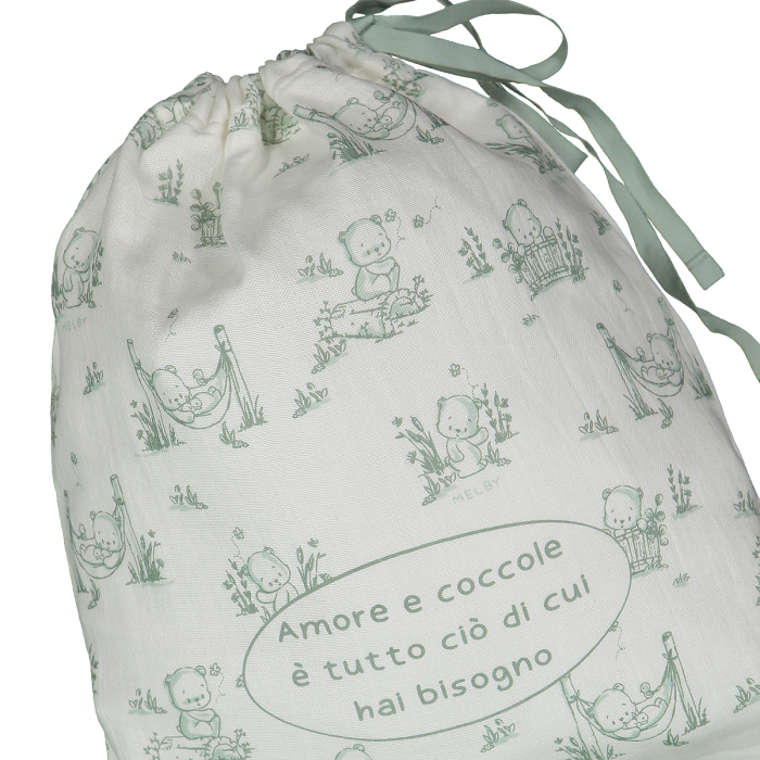 Tutina con piede in bamboo per neonato