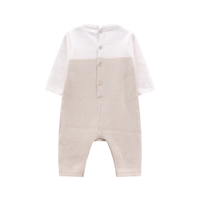 Tutina senza piede in tricot per neonato