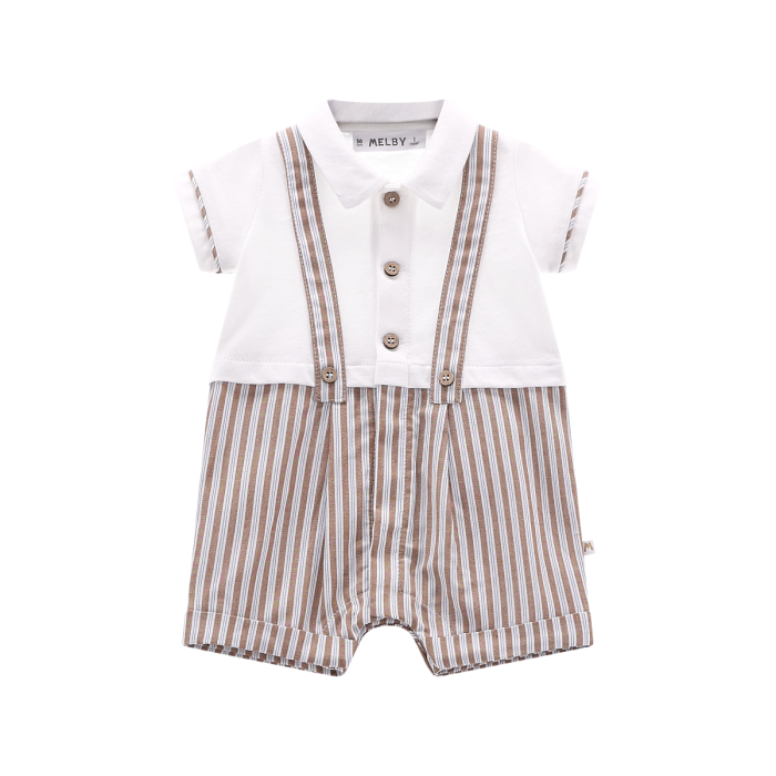Pagliaccetto effetto 2-in-1 in jersey per neonato