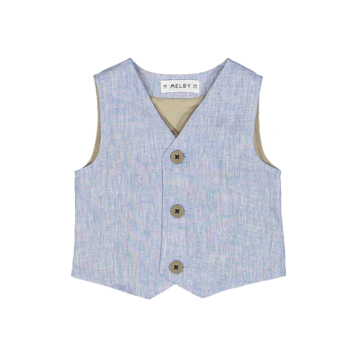 Gilet in misto lino