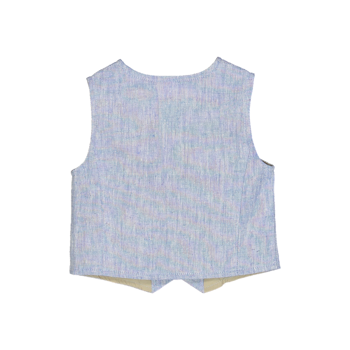Gilet in misto lino