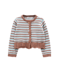 Cardigan in tricot a righe
