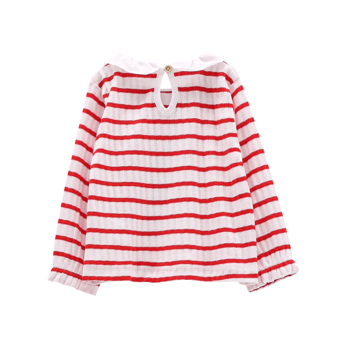 Maglia a maniche lunghe con arricciatura