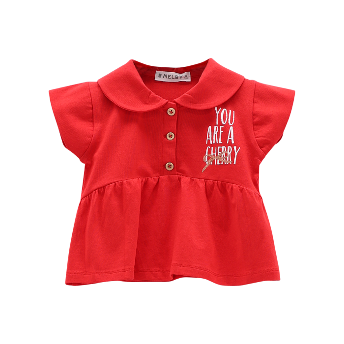 T-shirt con balza