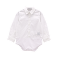 Body a camicia in popeline stretch