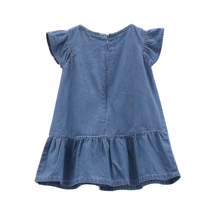 Abito senza maniche in chambray