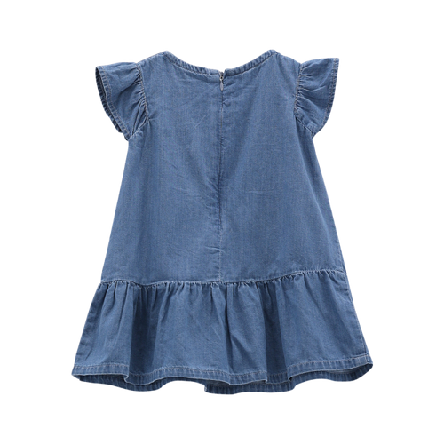 Abito senza maniche in chambray