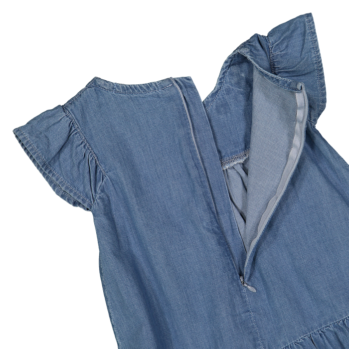 Abito senza maniche in chambray