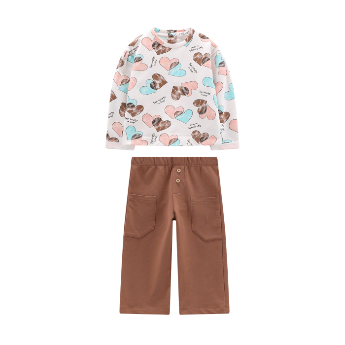 Completo lungo in felpa stretch