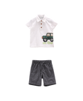 Completo polo e shorts per neonato