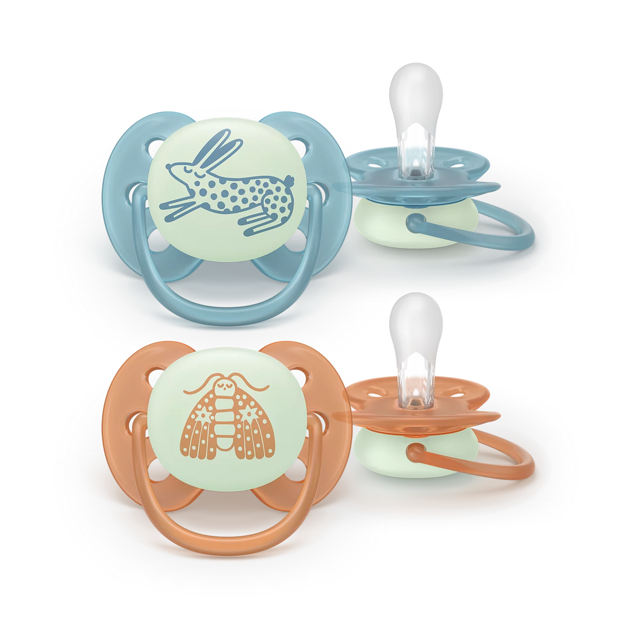 Philips Avent Pacifier ultra soft Nighttime 18m+