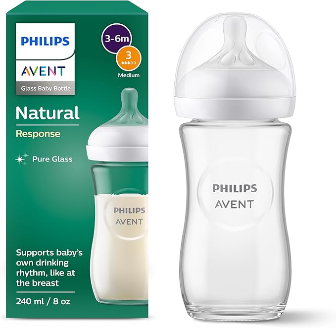 Biberon in vetro da 240 ml   3-6m