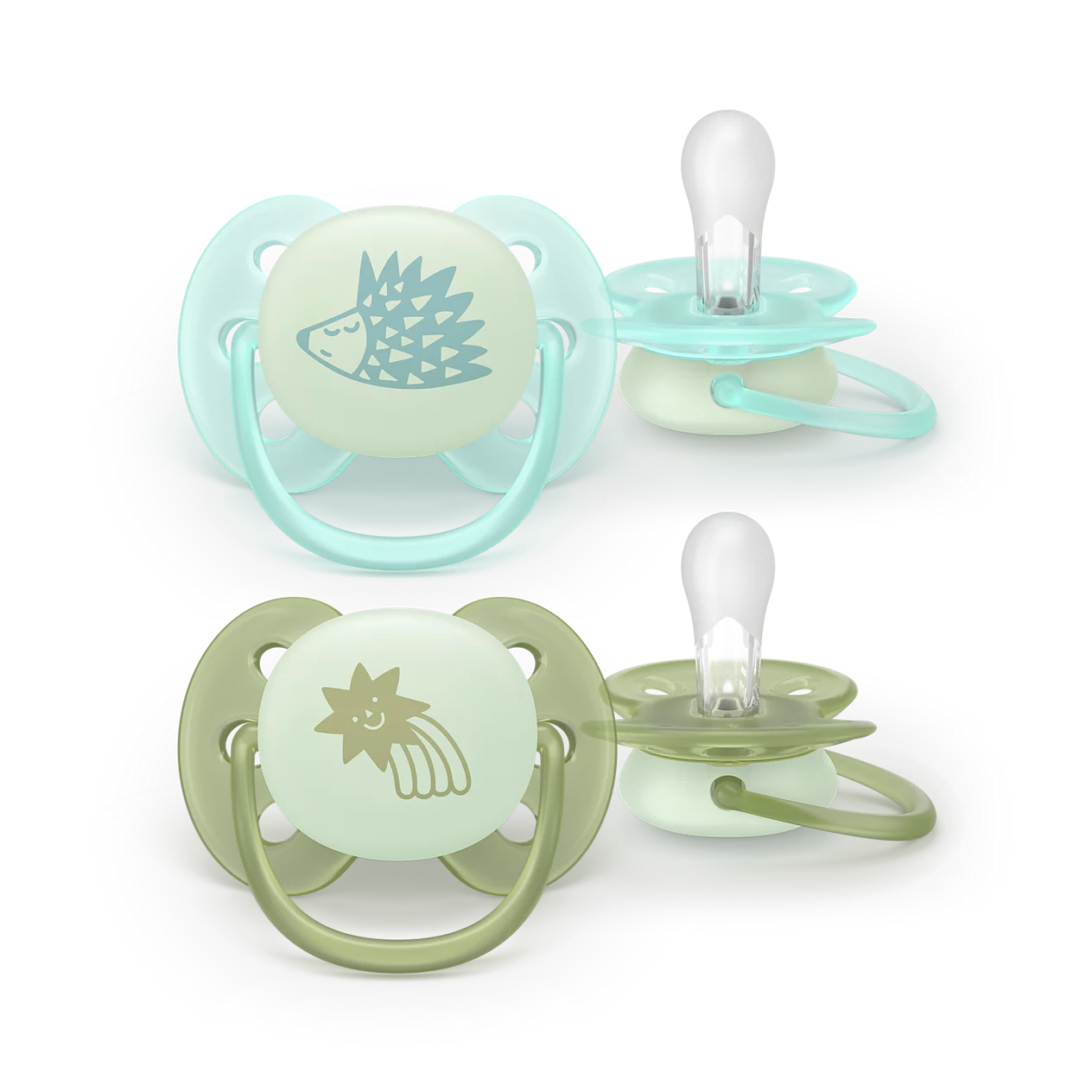 Philips Avent Pacifier ultra soft Nighttime 0-6 m