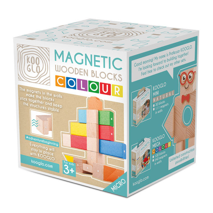 MINI NATURAL set 30 pz magnetici legno