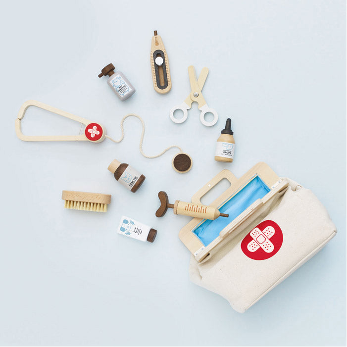 Set borsa del veterinario e accessori 2+
