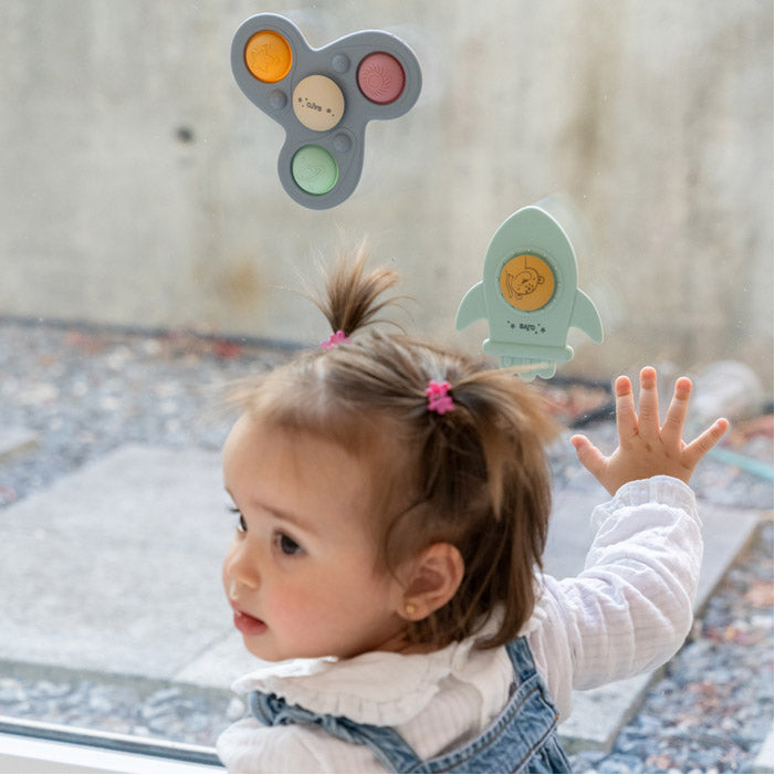 Set giochi rotanti con ventosa Spinners 6+  - Sarò