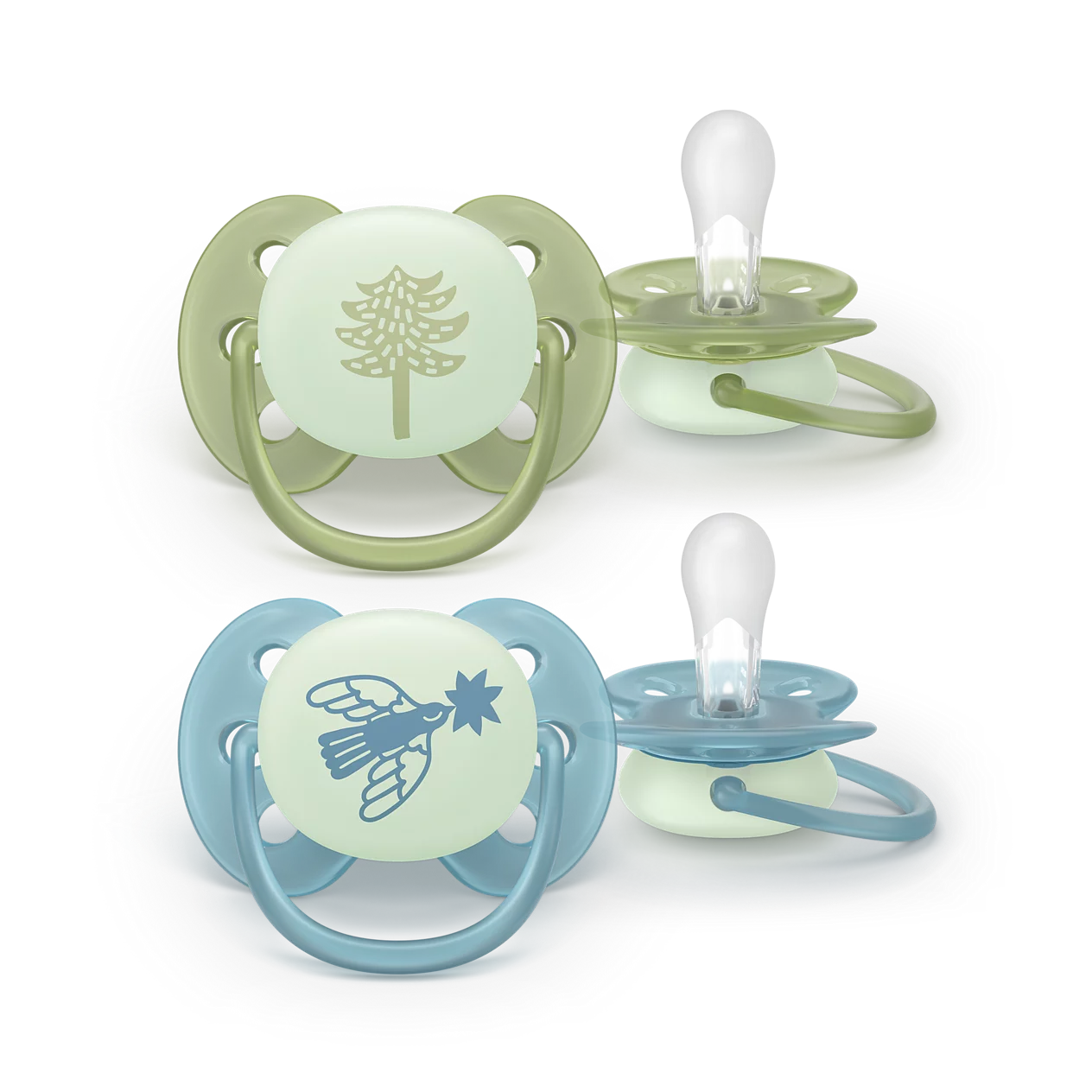 Philips Avent Pacifier ultra soft Nighttime 18m+