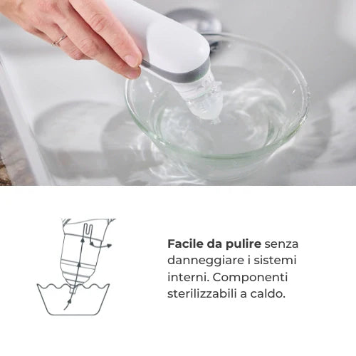 Aspiratore nasale elettrico con batteria ricaricabile