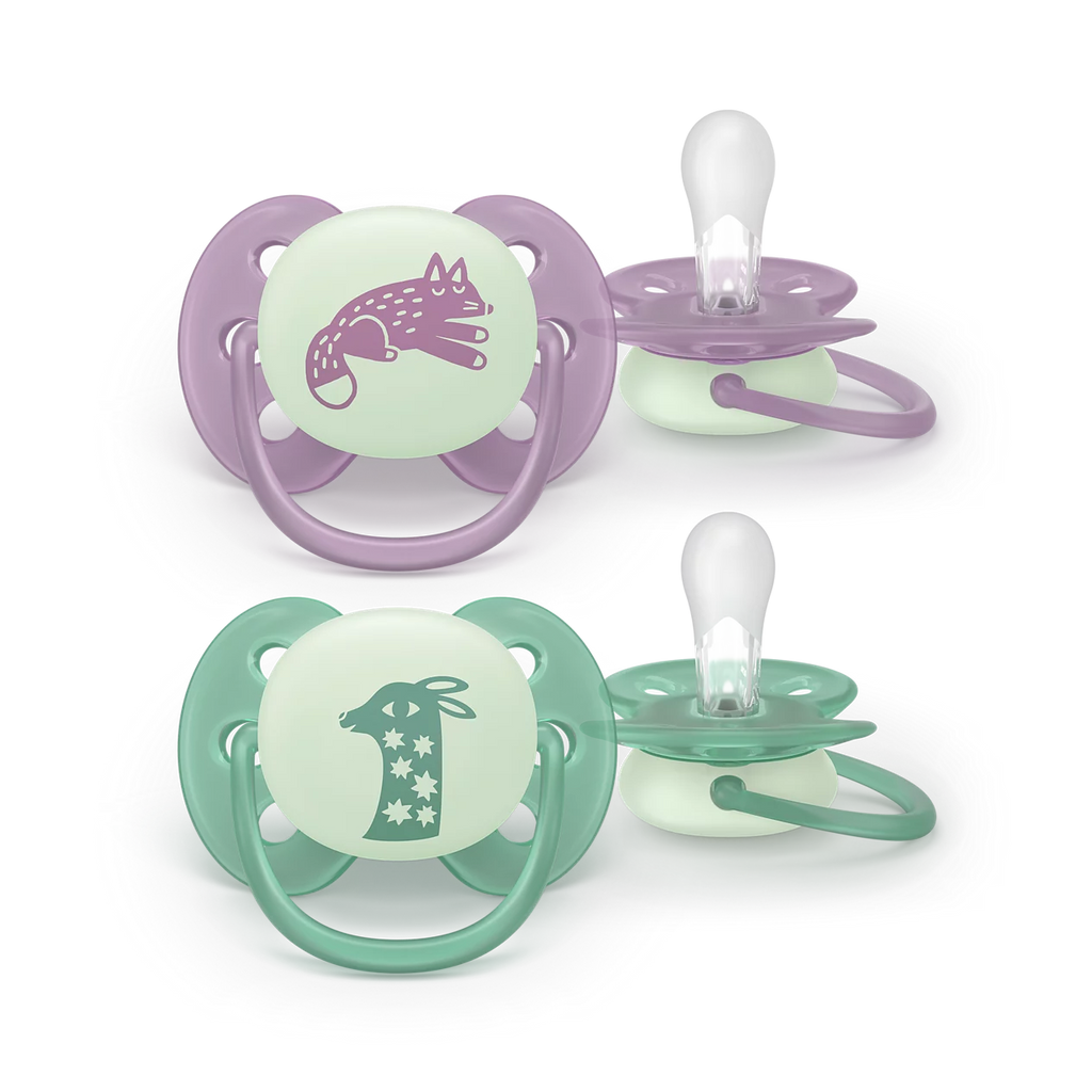 Philips Avent Pacifier ultra soft Nighttime 6-18m