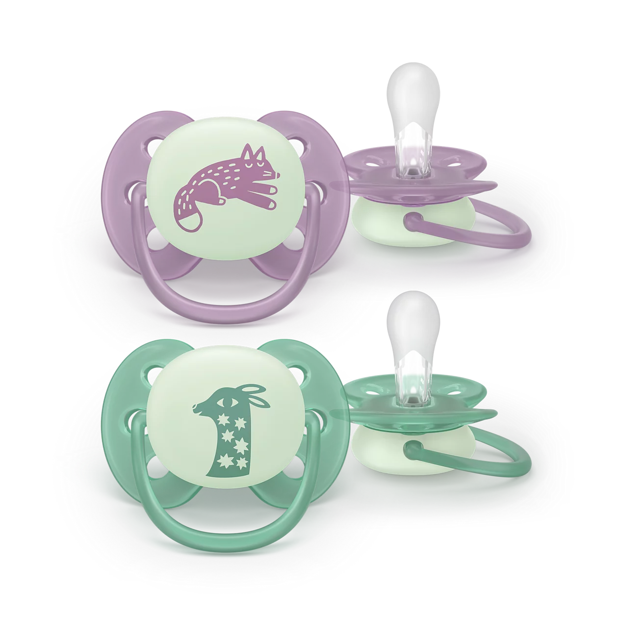 Philips Avent Pacifier ultra soft Nighttime 6-18m