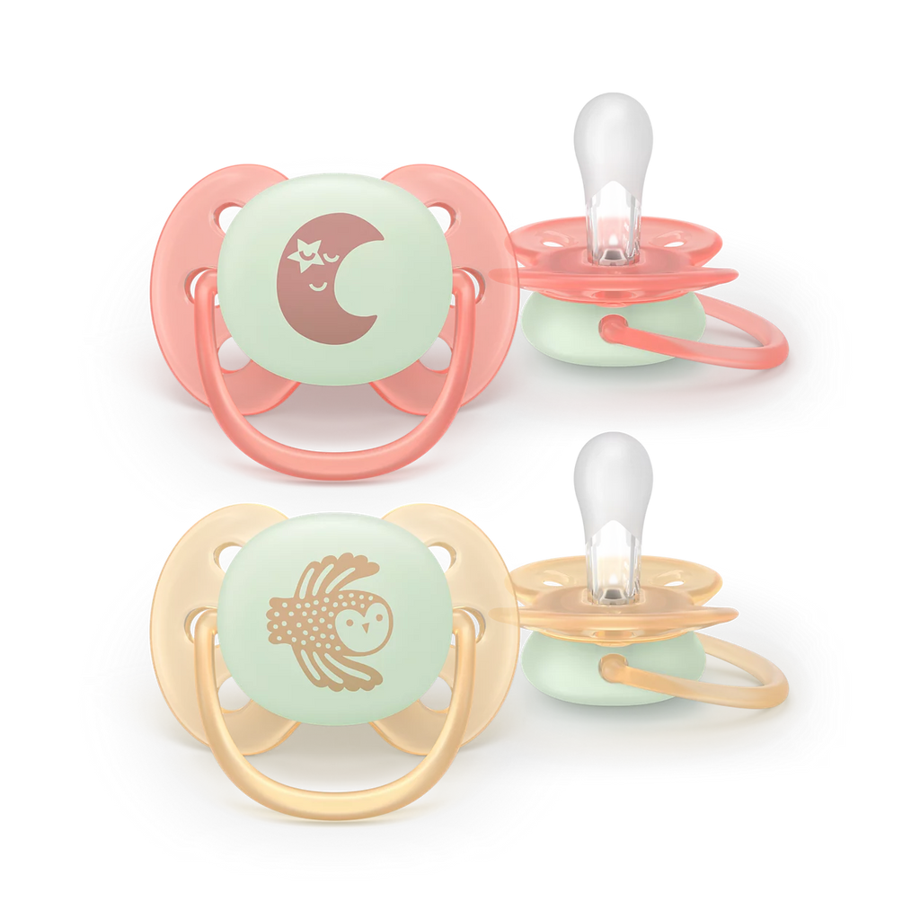 Philips Avent Pacifier ultra soft Nighttime 0-6 m