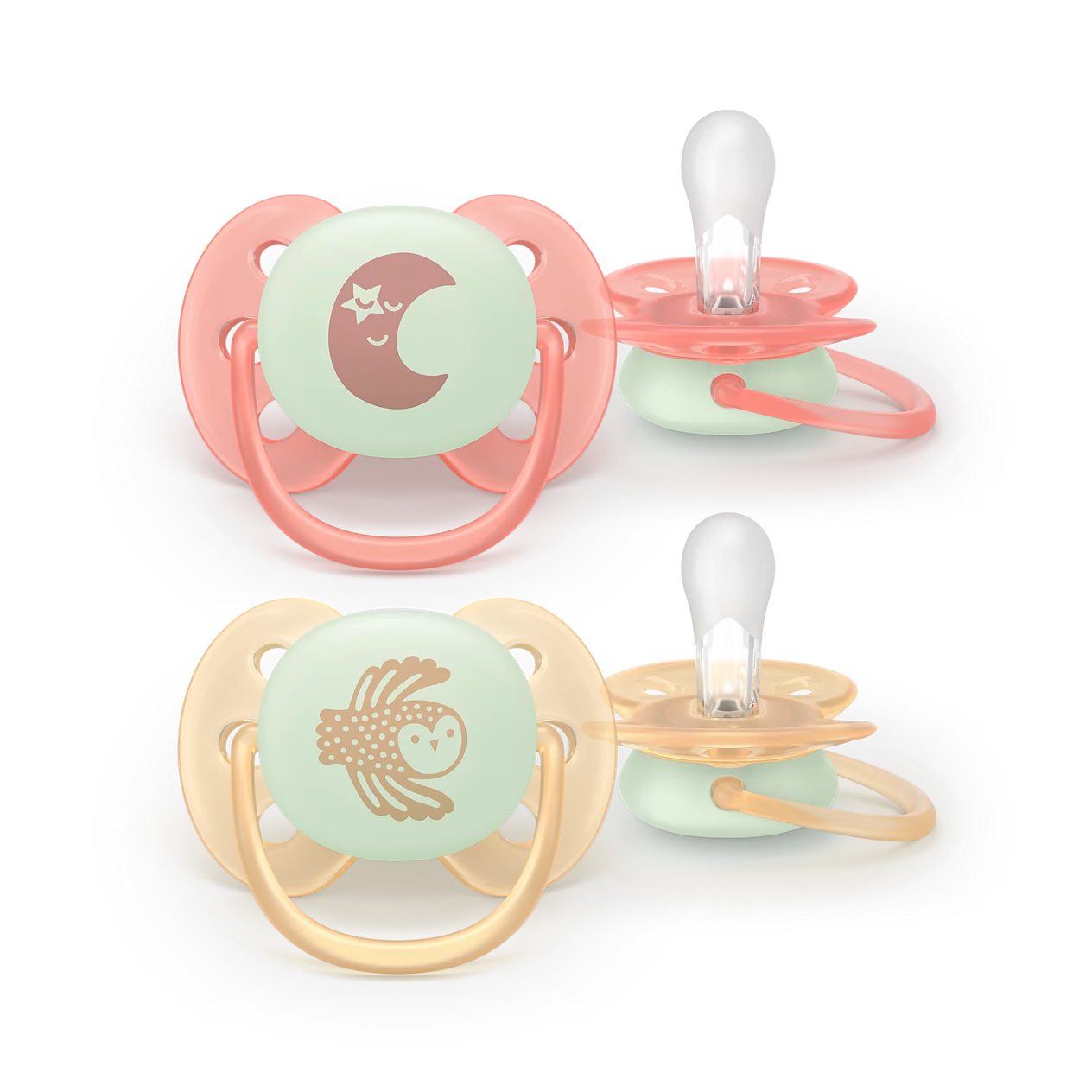 Philips Avent Pacifier ultra soft Nighttime 0-6 m