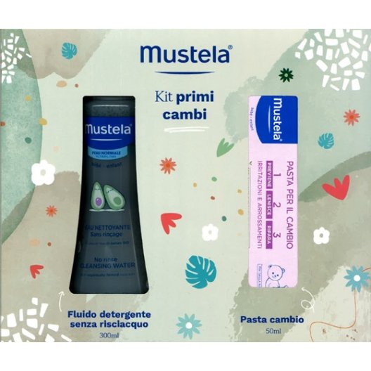 Mustela Cofanetto-Kit Primi Cambi - Porta pannolino in Omaggio