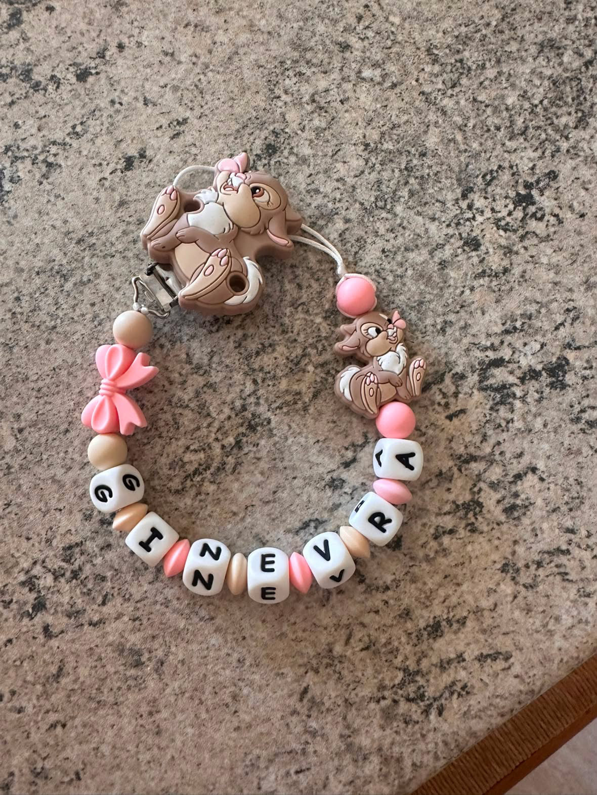Catenella porta Ciuccio  Personalizzato con Tamburino