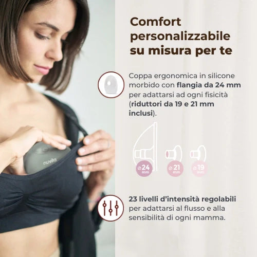 Tiralatte elettrico indossabile singolo a 3 fasi - Materno Flow