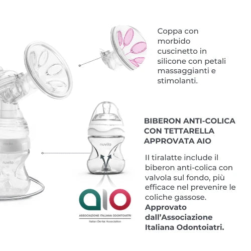 Tiralatte elettrico singolo a 2 fasi - Materno Go
